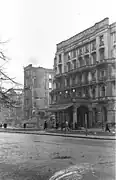 Vue de l'hôtel Kaiserhof en février 1945.