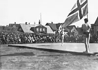 Combat de Glíma à Reykjavik.