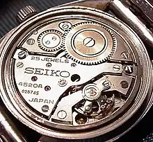 Photographie d'un mouvement automatique de montre