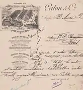 Papier entête CATON § Cie