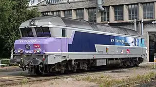 La CC 72130 (radiée en 2017), stationnant au dépôt.