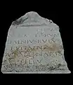 Piedestal de Lucius Faenius Rufus et son fils lucius Faenius Apollinaris, CIL XIII, 1776, Musée Lugdunum.