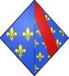 Blason de Jeanne de Bourbon, reine de France