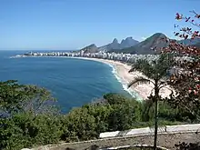 Photo aérienne en couleur du site