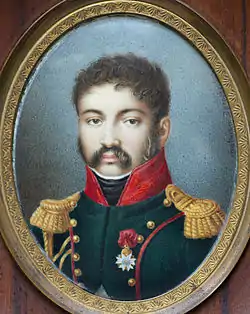 Hercule Corbineau (1780-1823), portrait posthume sur un médaillon.