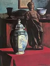 « Nature morte au studio »  (1910).Czigány Dezső . Janus Pannonius Museum, Pécs.