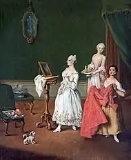 Vers 1760, tableau de Pietro Longhi