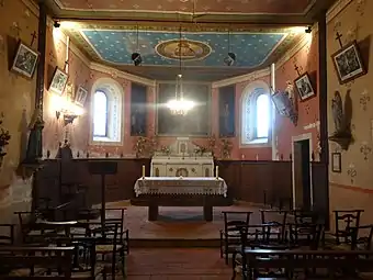 La nef et le chœur en 2019.