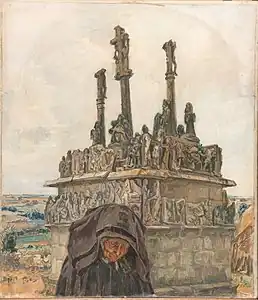 Germain David-Nillet, Calvaire de Tronoën (Morbihan), 1912.