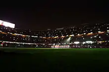 vue intérieure et de nuit d'un stade