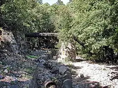 Croisement du canal de la Siagne et du Belletrud au Rousset.