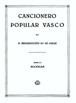 Page de titre imprimée en espagnol