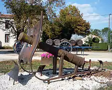 Canon de marine XVIIIe siècle. Place d'Étouars.