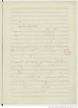 page du manuscrit.