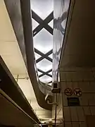 Détail du plafond du quai en direction de Saint-Philibert