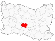 Localisation du canton de Mouy.