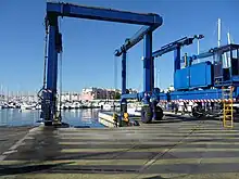 Zone technique de radoub.