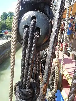 Cap de mouton à bord de l'Hermione.