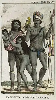 Famille Caraïbe, 1818