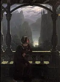 Ritterschloss im Mondschein (Château de chevalier au clair de lune, 1817)