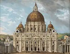 Carl Ludwig Hofmeister&nbsp;(de), La Basilique Saint-Pierre, 1823.