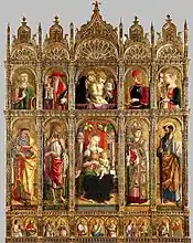Polyptyque de Carlo Crivelli dans La Chapelle du Sacrement