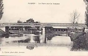 Le pont de Camon, dans les années 1910.