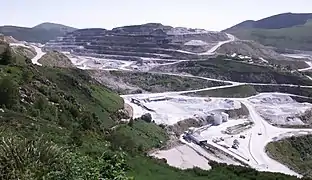 Carrière de talc de Trimouns.