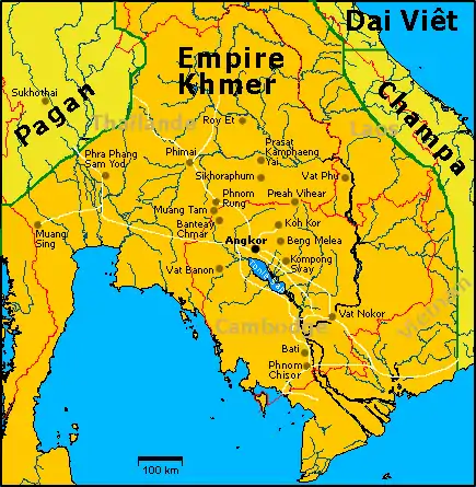 L'empire khmer au XIIe siècle