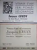 Cartes de Visite de Jacques Leuzy
