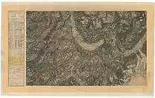 Carte d'état-major de 1866, échelle 1/40 000, département de la Haute-Savoie, près de Chamonix, en très haute résolution.