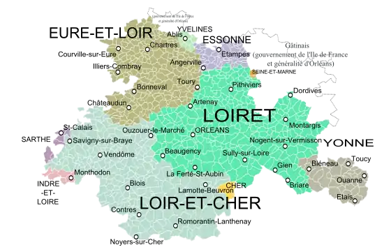 Province de l'Orléanais au XVIIIe siècle
