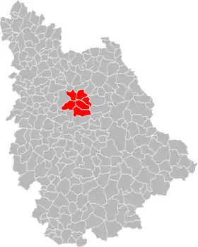 Localisation de Communauté de communes du Val Vert du Clain