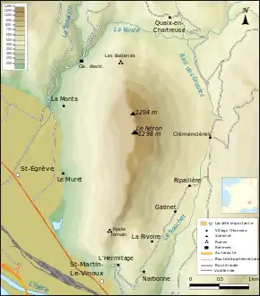 Carte topographique.