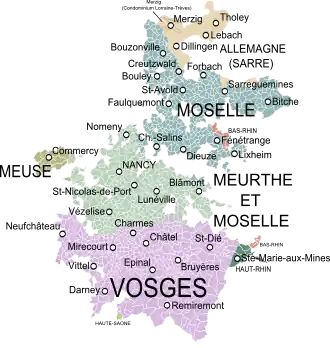 Duché de Lorraine (Saint-Empire, français en 1766)