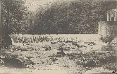 Vue historique du barrage de la Moselotte (Adolphe Weick).