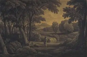 Pastorale (avant 1855), fusain, musée d'Art de Baltimore.