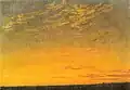 Caspar David Friedrich : Soir avec nuages, 1824.