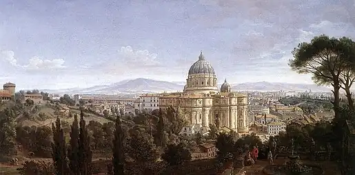 Vue de la Basilique Saint-Pierre (1712)Collection privée