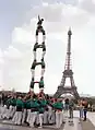 Torre de set à Paris, par les Castellers de Vilafranca, 1993.