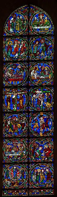 Baie 51 - Vitrail de la Passion.