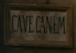 Inscription Cave canem.