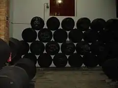 Vieillissement du xérès en solera.