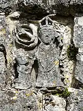 Bas-relief du contrefort du transept nord.