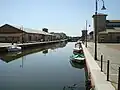Le canal arrivant des salines de Cervia