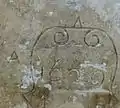 Date inscrite sur la croix du cimetière