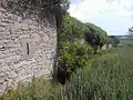 Détail du mur fortifié (façade ouest)
