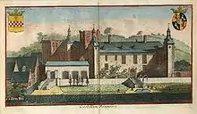 Le château de Rixensart au début du XVIIIe siècle.