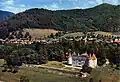Vue du château et du parc en 1950