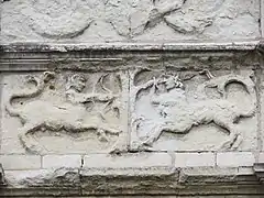 Photographie d'un décor sculpté.